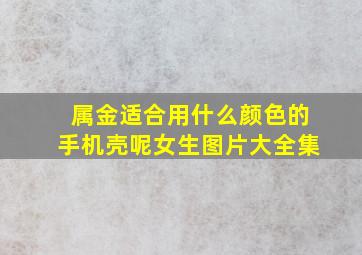 属金适合用什么颜色的手机壳呢女生图片大全集