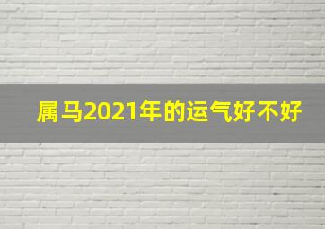 属马2021年的运气好不好