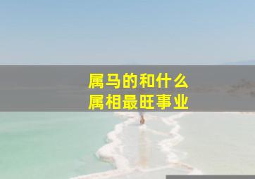 属马的和什么属相最旺事业