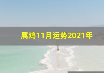 属鸡11月运势2021年