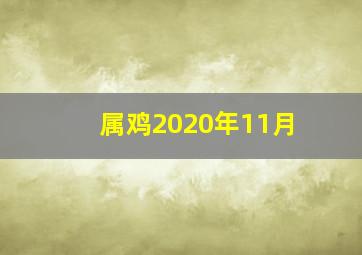 属鸡2020年11月