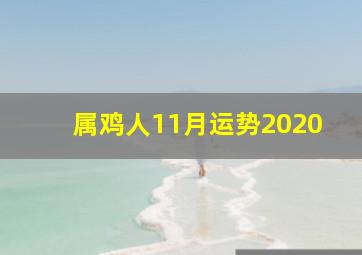 属鸡人11月运势2020