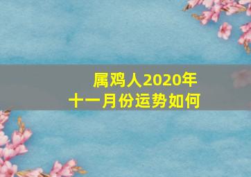 属鸡人2020年十一月份运势如何