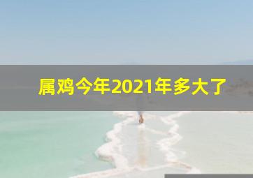 属鸡今年2021年多大了