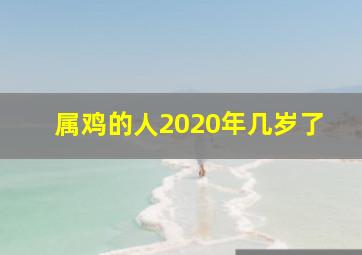 属鸡的人2020年几岁了