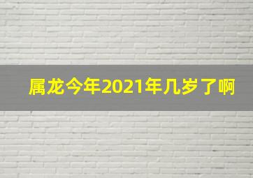 属龙今年2021年几岁了啊