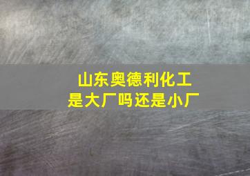 山东奥德利化工是大厂吗还是小厂