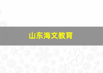 山东海文教育