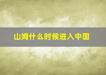 山姆什么时候进入中国