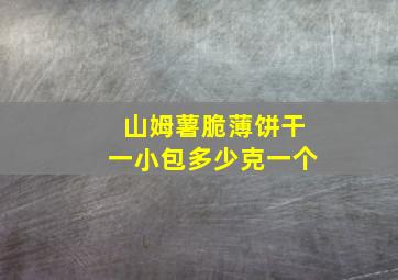 山姆薯脆薄饼干一小包多少克一个