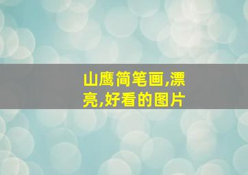 山鹰简笔画,漂亮,好看的图片