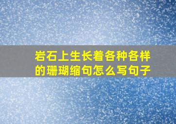 岩石上生长着各种各样的珊瑚缩句怎么写句子