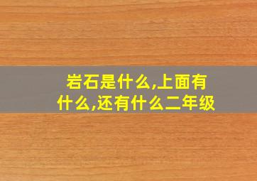 岩石是什么,上面有什么,还有什么二年级