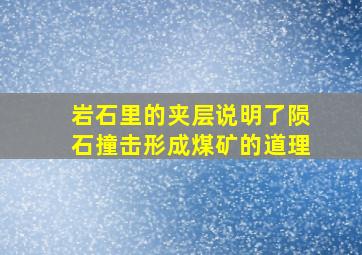 岩石里的夹层说明了陨石撞击形成煤矿的道理