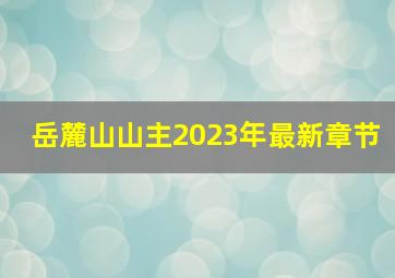 岳麓山山主2023年最新章节