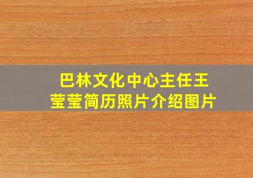 巴林文化中心主任王莹莹简历照片介绍图片