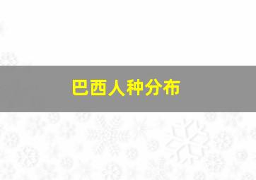 巴西人种分布