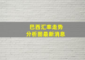 巴西汇率走势分析图最新消息