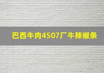 巴西牛肉4507厂牛辣椒条