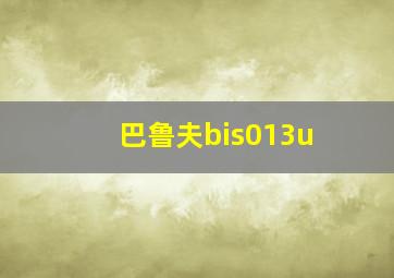 巴鲁夫bis013u