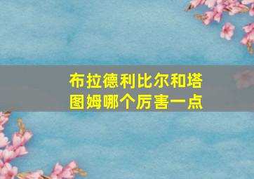 布拉德利比尔和塔图姆哪个厉害一点