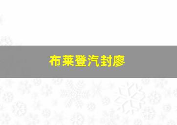 布莱登汽封廖