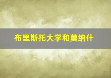 布里斯托大学和莫纳什