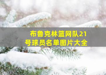 布鲁克林篮网队21号球员名单图片大全