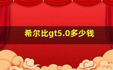 希尔比gt5.0多少钱