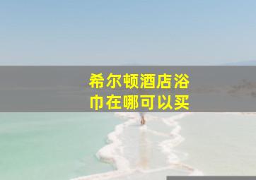 希尔顿酒店浴巾在哪可以买