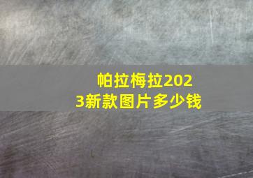 帕拉梅拉2023新款图片多少钱