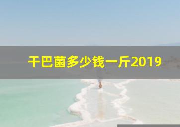 干巴菌多少钱一斤2019