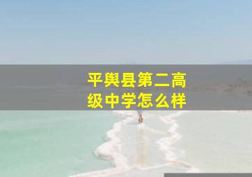 平舆县第二高级中学怎么样