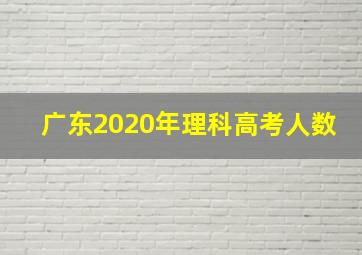 广东2020年理科高考人数