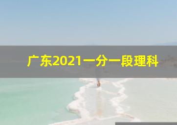 广东2021一分一段理科