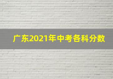 广东2021年中考各科分数