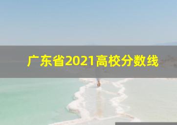 广东省2021高校分数线