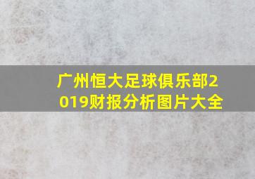 广州恒大足球俱乐部2019财报分析图片大全