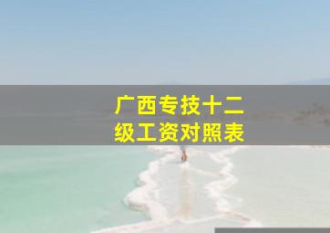 广西专技十二级工资对照表