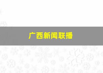 广西新闻联播