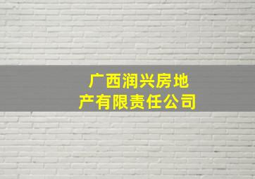 广西润兴房地产有限责任公司