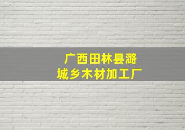 广西田林县潞城乡木材加工厂