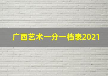 广西艺术一分一档表2021