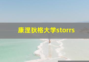 康涅狄格大学storrs