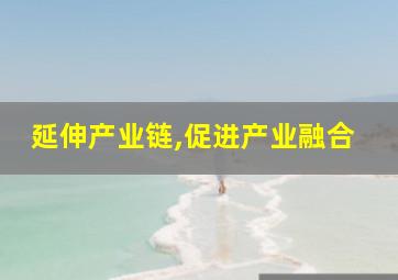 延伸产业链,促进产业融合