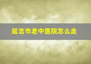 延吉市老中医院怎么走