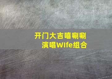 开门大吉嘻唰唰演唱WIfe组合