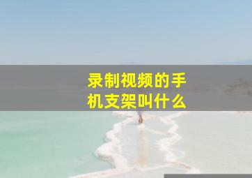 录制视频的手机支架叫什么