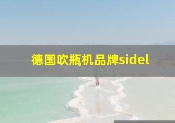 德国吹瓶机品牌sidel