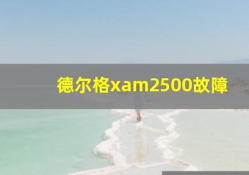 德尔格xam2500故障